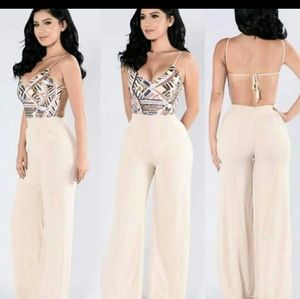 Stunning jumpsuit with Sequin top....Show stopper