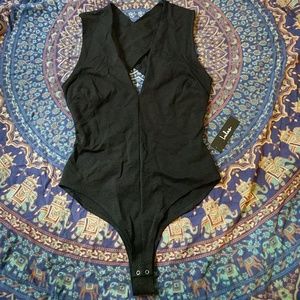 Black bodysuit (with tag, never worn)