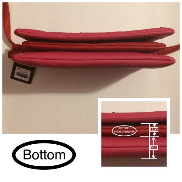 Pink & red Dana Buchman multi-pocket cross-body 👜 - Picture 4 of 8