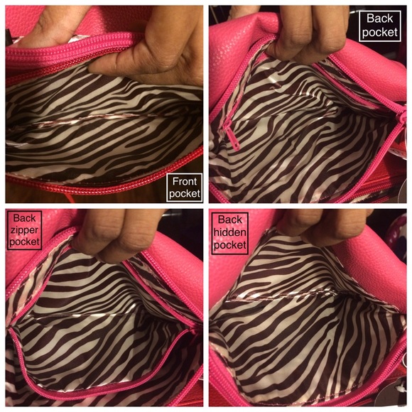 Pink & red Dana Buchman multi-pocket cross-body 👜 - Picture 8 of 8