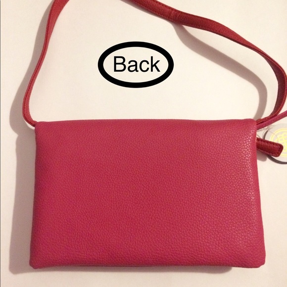 Pink & red Dana Buchman multi-pocket cross-body 👜 - Picture 3 of 8