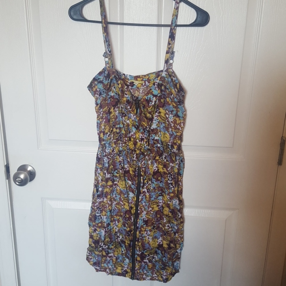 Gianni Bini Zip-Front Dress Large