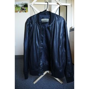 ZARA Faux Leather Bomber