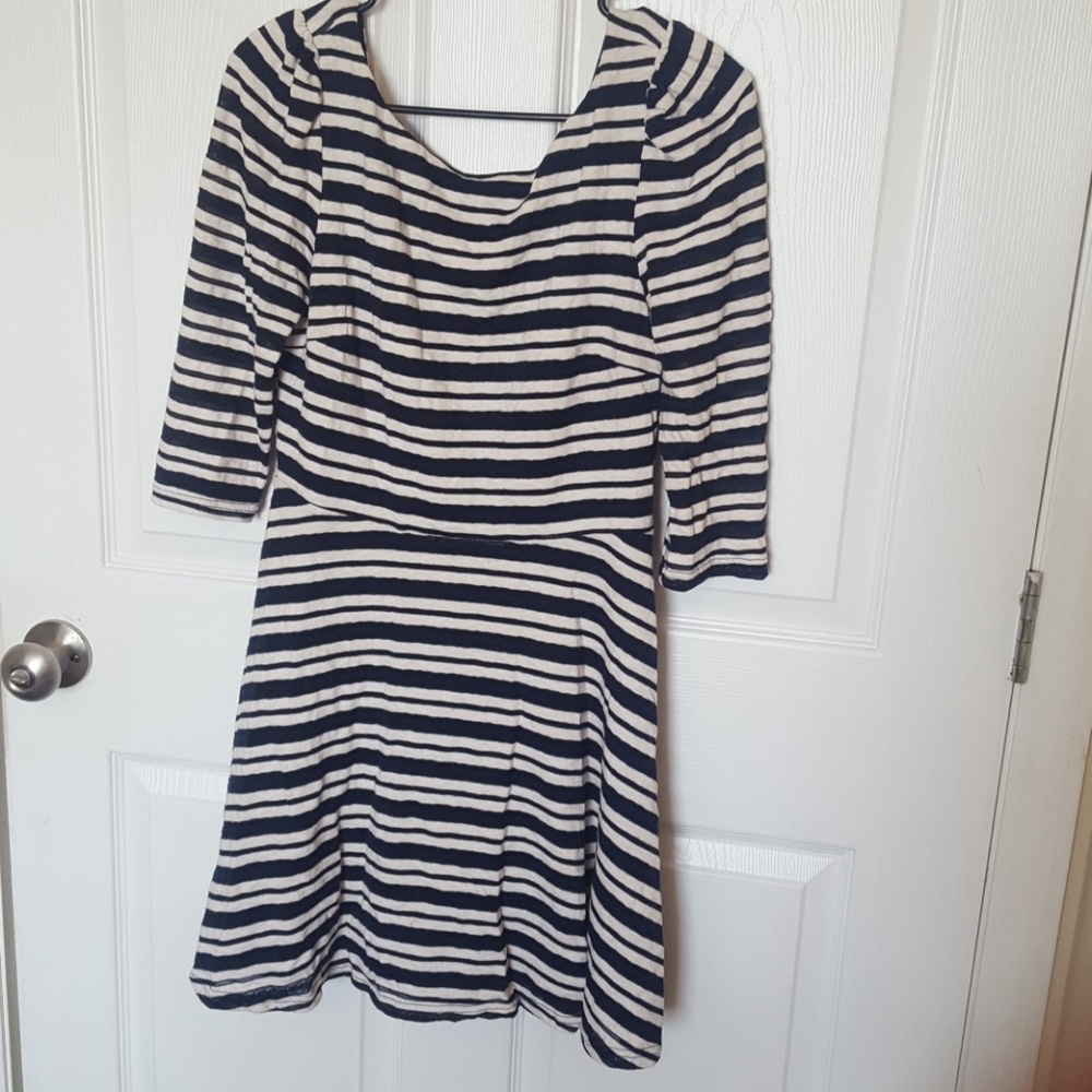 Gianni Bini Dress Navy/Cream Medium