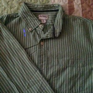 Old Navy long-sleeve,striped button-down