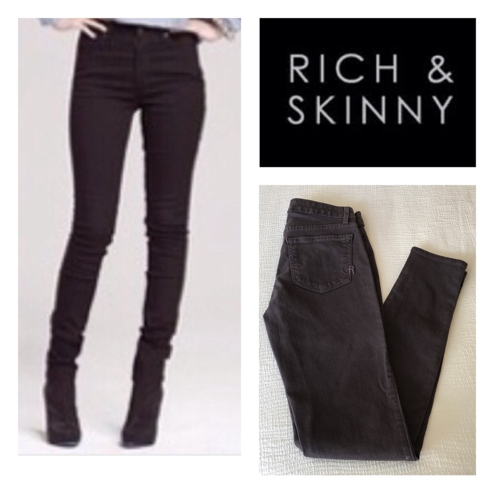 ✨HP✨ Rich & Skinny Eggplant Mocha Skinnies