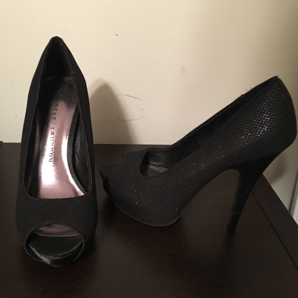 Chinese Laundry Black Platform Heel