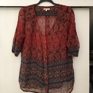 Beautiful Skies Are Blue shear blouse.