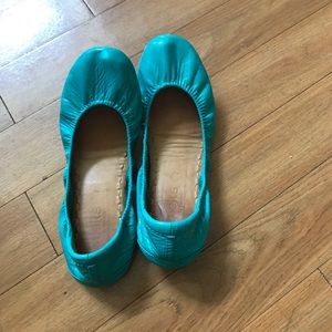 Tieks blue patent size 7