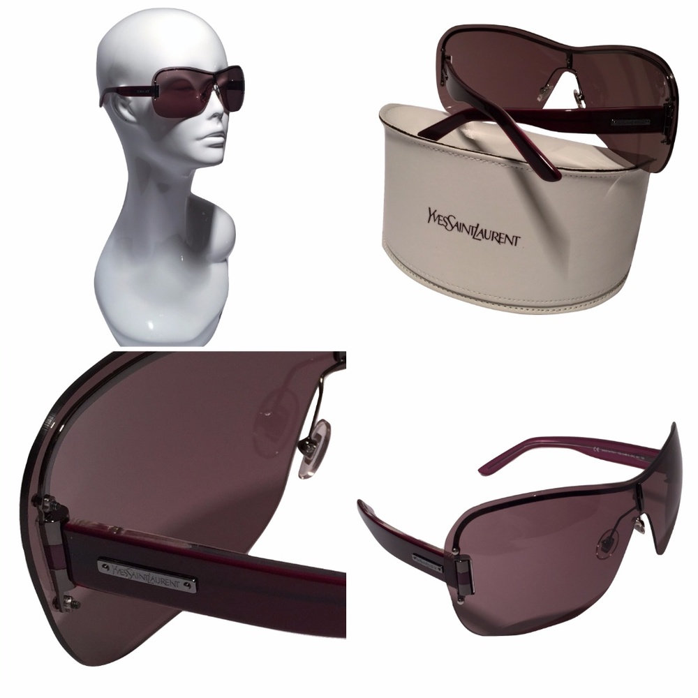 $528 NEW W/ Case YSL Yves Saint Laurent SUNGLASSES