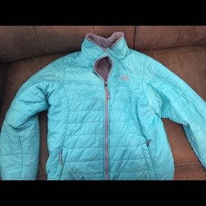 Big Girl Reversible NorthFace Coat Size XL-18