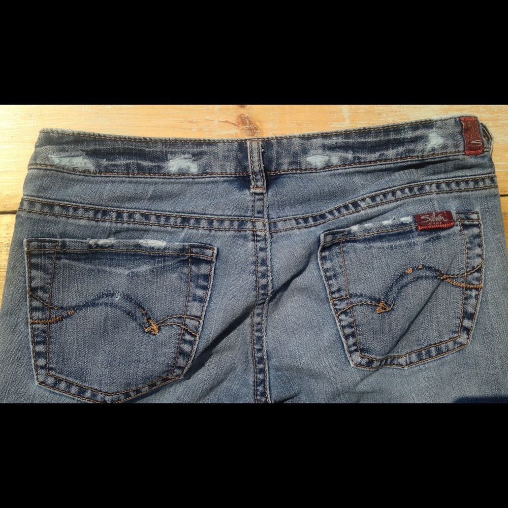Silver Jeans 77 Vintage Flare Distressed 29/33