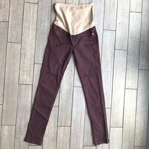 DL 1961 Maternity Jeans Burgundy