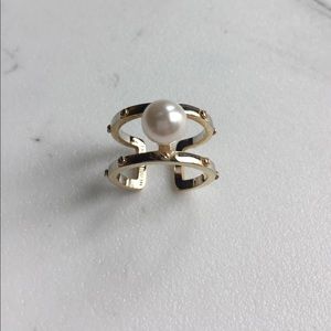 Henri Benel Gold Plated Pearl Ring Henri Benel Gold Plated Pearl Ring