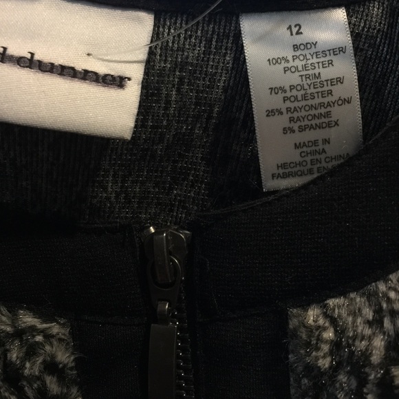 *SOLD* New Alfred Dunner Faux Fur Zip Front Jacket - Picture 5 of 6