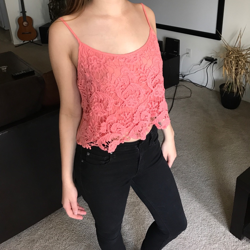 Coral tank top