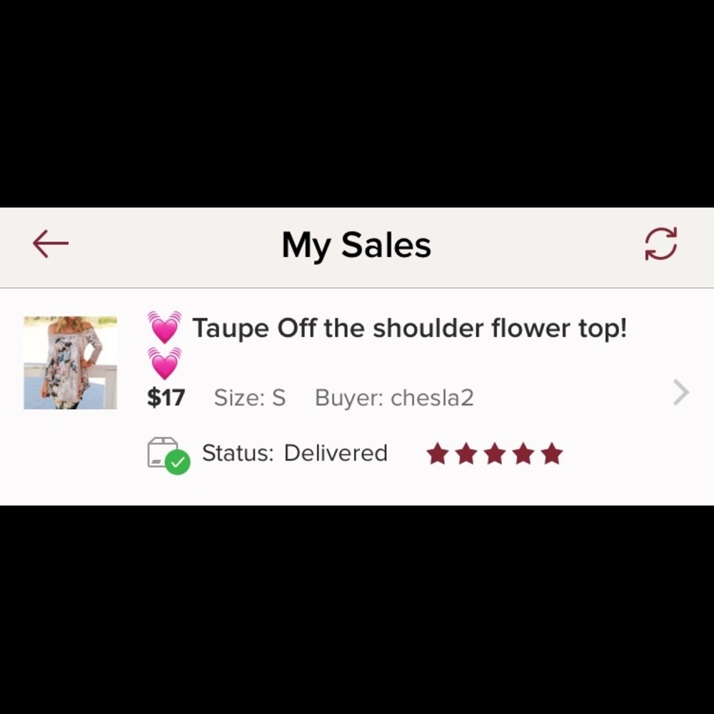 Taupe Off the shoulder flower top! - Picture 2 of 6