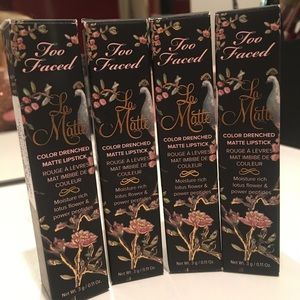 ♥️SOLD♥️ 4 Too Faced La Matte lipsticks NIB