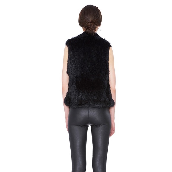 Alice & Olivia Rabbit Fur Vest - Picture 2 of 4