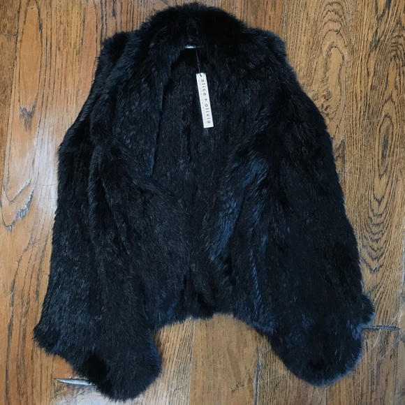 Alice & Olivia Rabbit Fur Vest - Picture 4 of 4