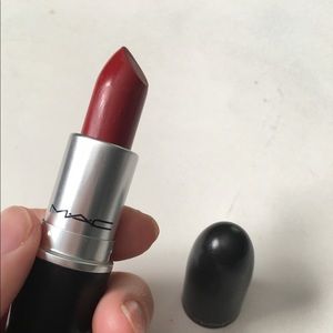 Mac Cosmetics Russian Red Matte lipstick.