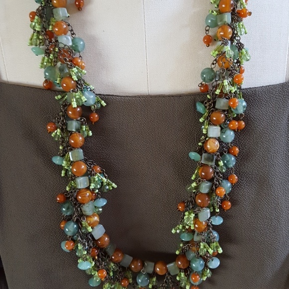 Gorgeous Boho beaded semi precious stone belt main image 8