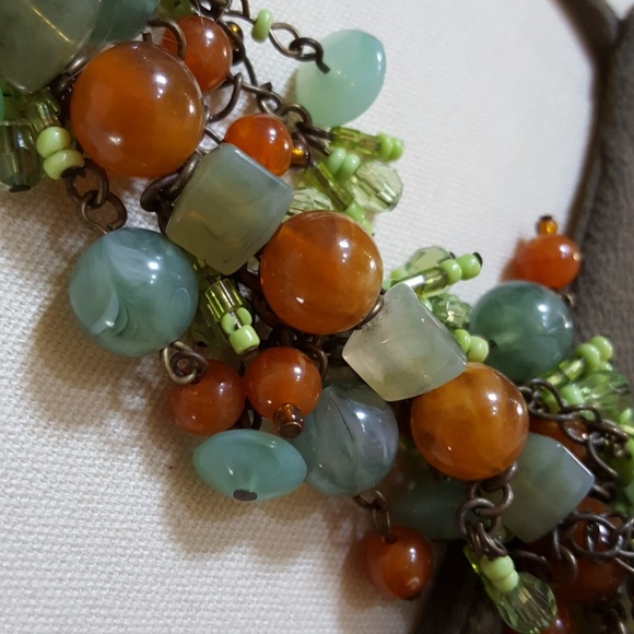Gorgeous Boho beaded semi precious stone belt