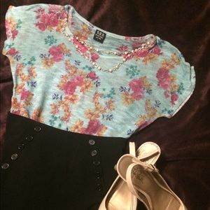 Floral Knit Blouse