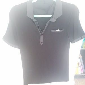 Men's Black polo