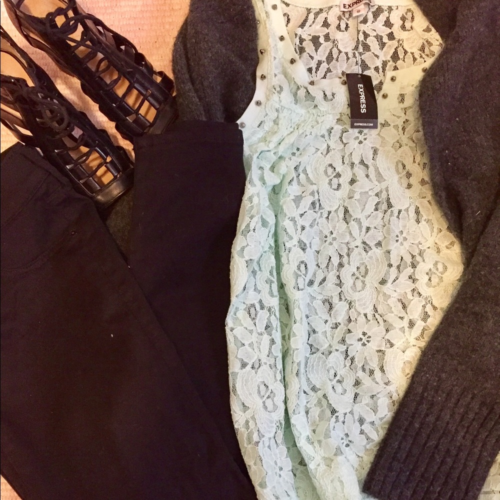 Seafoam tank top