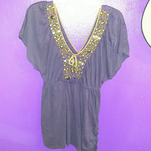 Anthropologie Boho cotton blouse - Picture 2 of 3