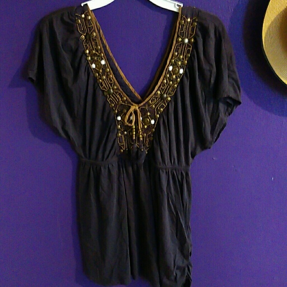 Anthropologie Boho cotton blouse - Picture 3 of 3