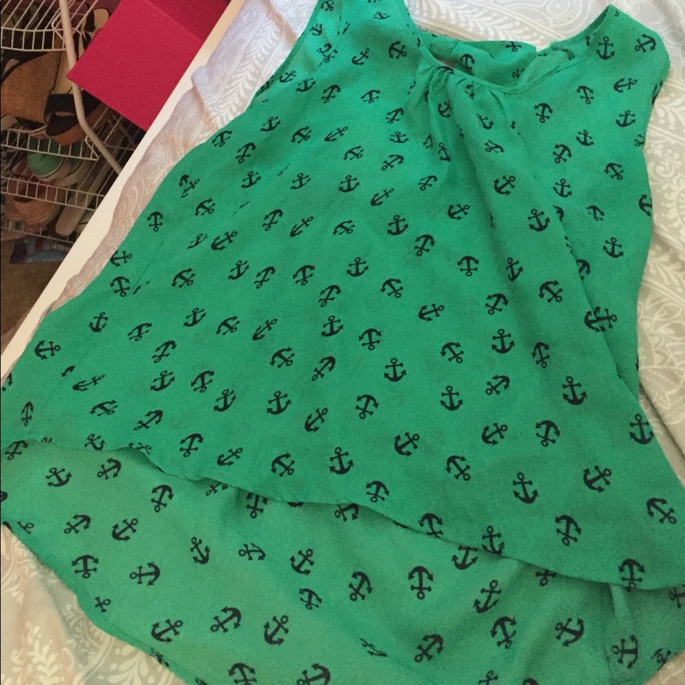 Turquoise tank top