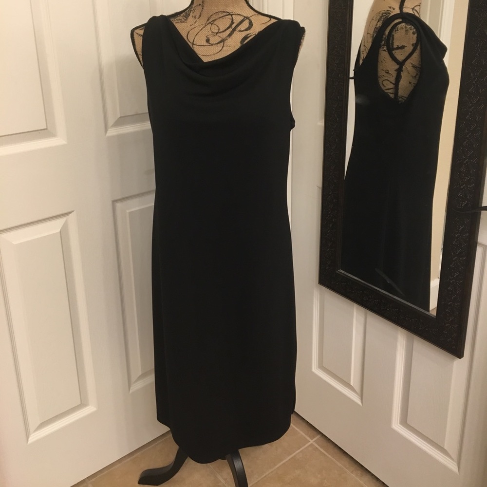 Express cowl neck black dress size 13/14