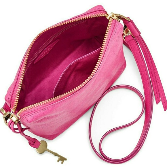 NWT Fossil Maya Crossbody in Hot Pink - Picture 2 of 7