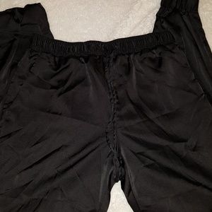 Black Silk Pants