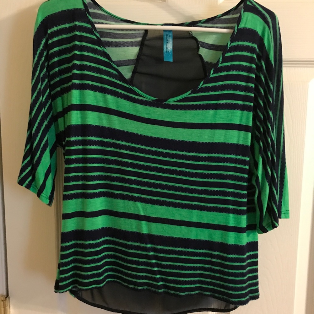 Green and Navy shirt
