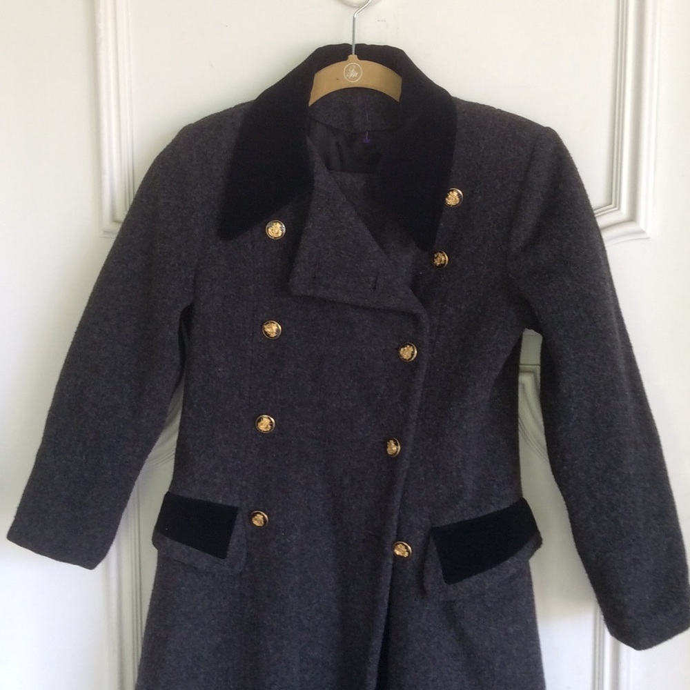 Vintage military style  Rothschild coat Size 10