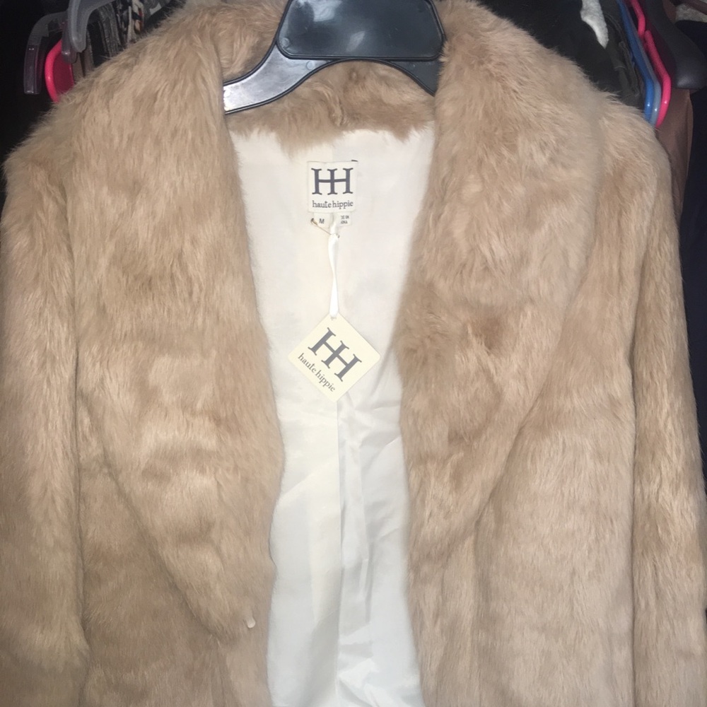 Haute Hippie fur coat