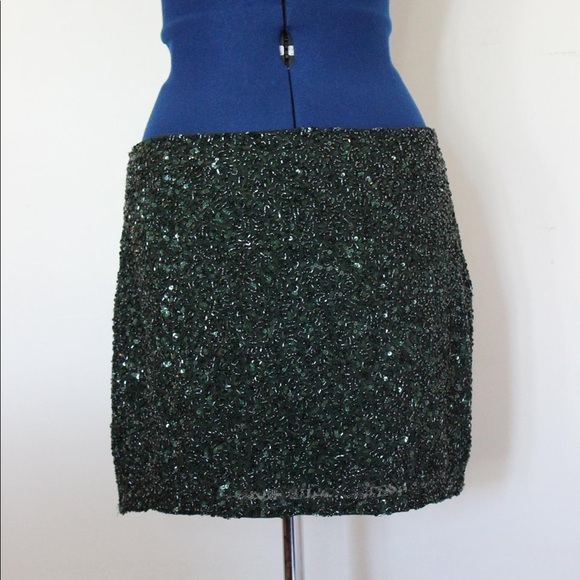 Haute Hippie sequined/beaded skirt - Picture 4 of 7
