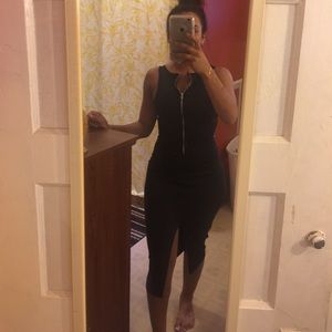 Zip in from black dress