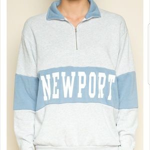 Brandy Melville 1/4 Zip Up Sweater