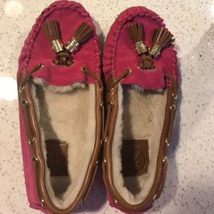 Tory Burch Hot Pink Slippers