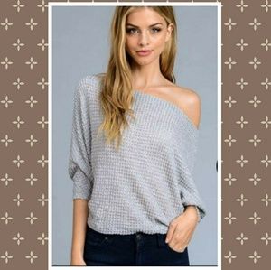 NWOT Off the should knit sweater