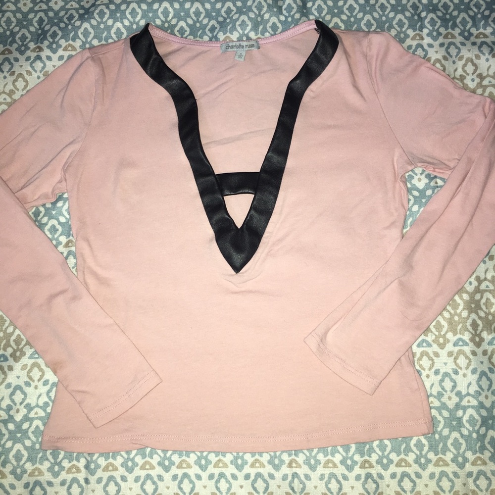 Charlotte Russe crop shirt