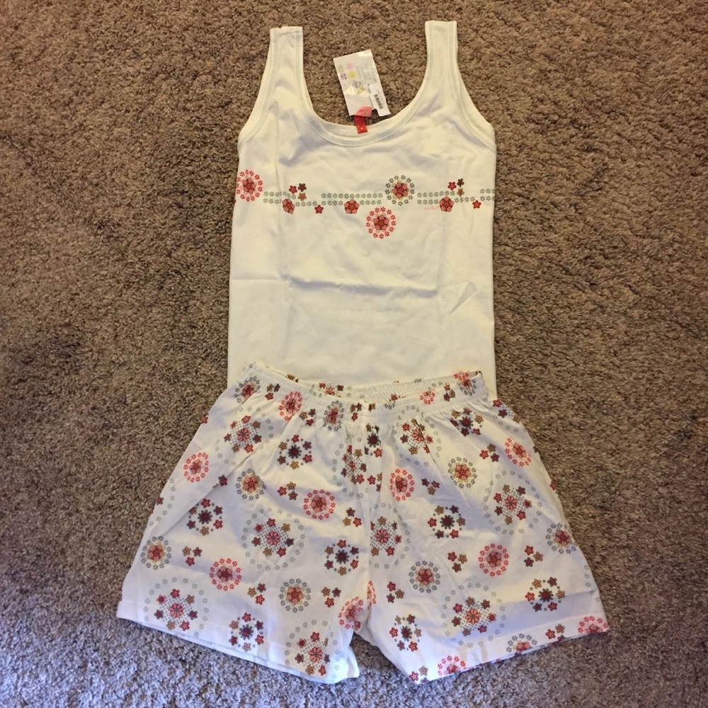 NWT Floral Pajama Set From Brazil