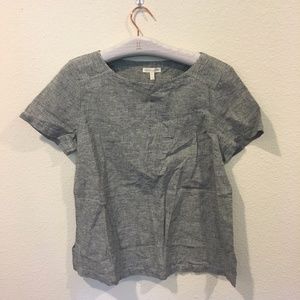 Eileen Fisher Tops - Eileen Fisher gray and white striped shirt Eileen Fisher Tops - Eileen Fisher gray and white striped shirt
