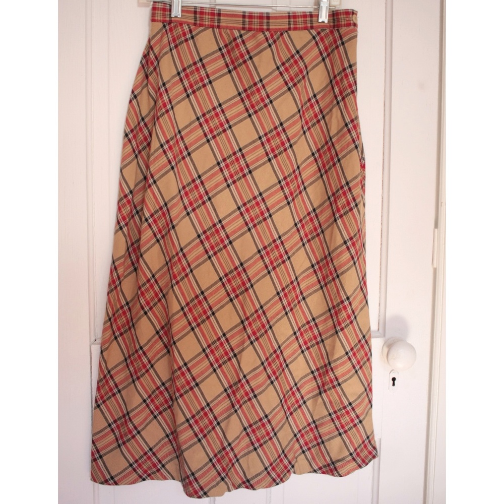 SALE 🚩Courtenway Plaid Long Skirt