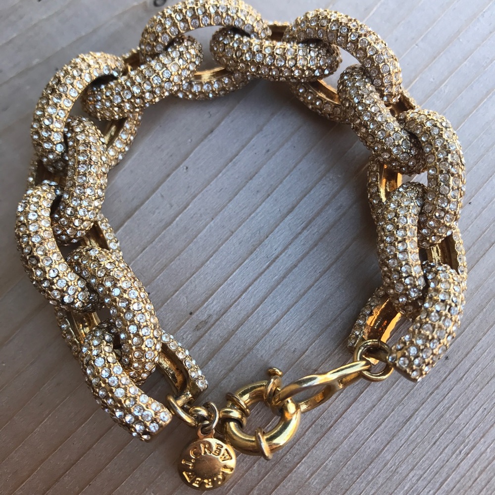 J.Crew pave chain bracelet