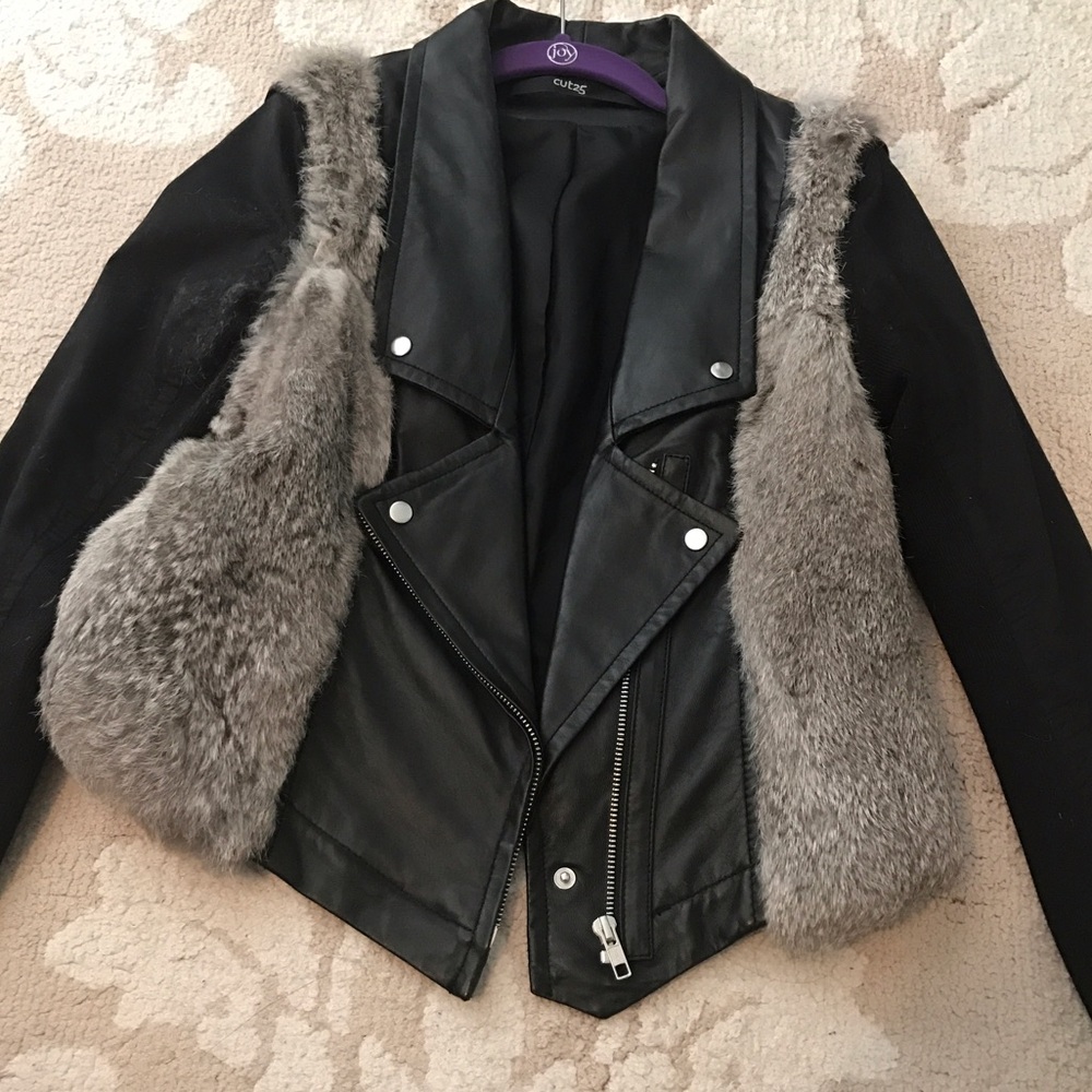 Cut 25 Yigal Azrouel Fur and Leather Jacket